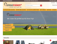 Tablet Screenshot of outdoorfieber-shop.de